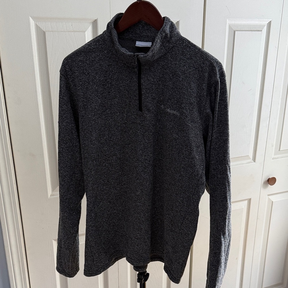 Columbia Men's Charcoal Zip-Up Sweater